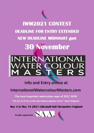 Masters, IWM, IWM2021,iwm, watercolor, watercolour, contest, competition, imwa, Aquarelle , Painting competition, Elie, The masters.,Watercolour Alliance. David Poxon, Alvaro, Castagnet, Fabio Cembranellie, Keiko, Tanabe, Janine, Veneta Docheva, eudes, Correia, Winsor & Newton, RI, Mall GHalleries. Gallery, Lilleshall, Hall,