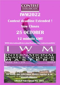 IWM, IWM2022, Contest, Pait contest, International, Watercolor, Watercolour Masters, Lilleshall, The Elite Masters at IWM2022.
