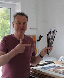 david Poxon uses Escoda Brushes. Master watercolor artist David Poxon uses Escoda 