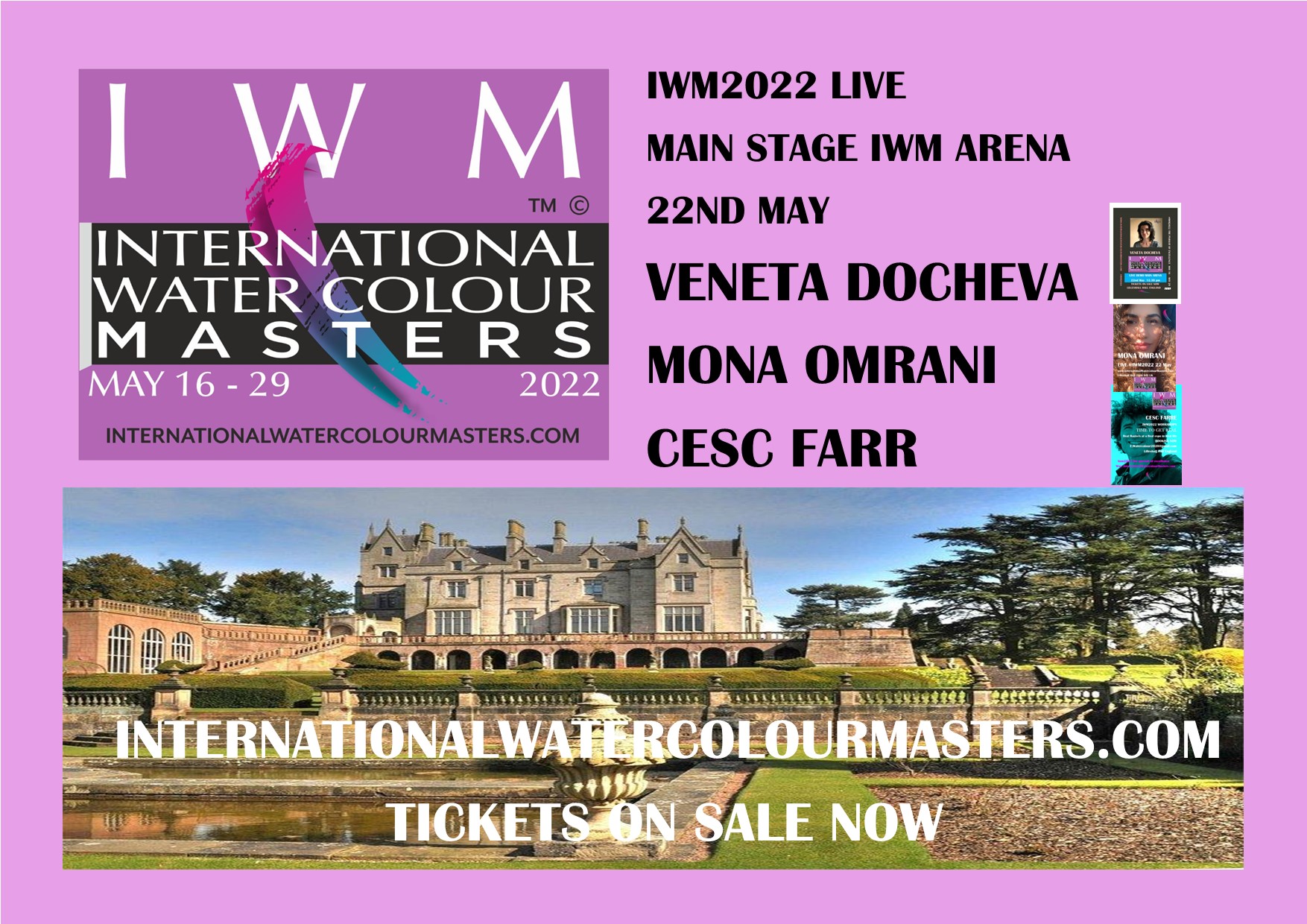IWM Best in waorld Master artists at Lilleshall Hall in May 2022.