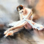 Michael Solovyev - Ballerina - 56x56 cm - 2023 - 1200 GBP (1)